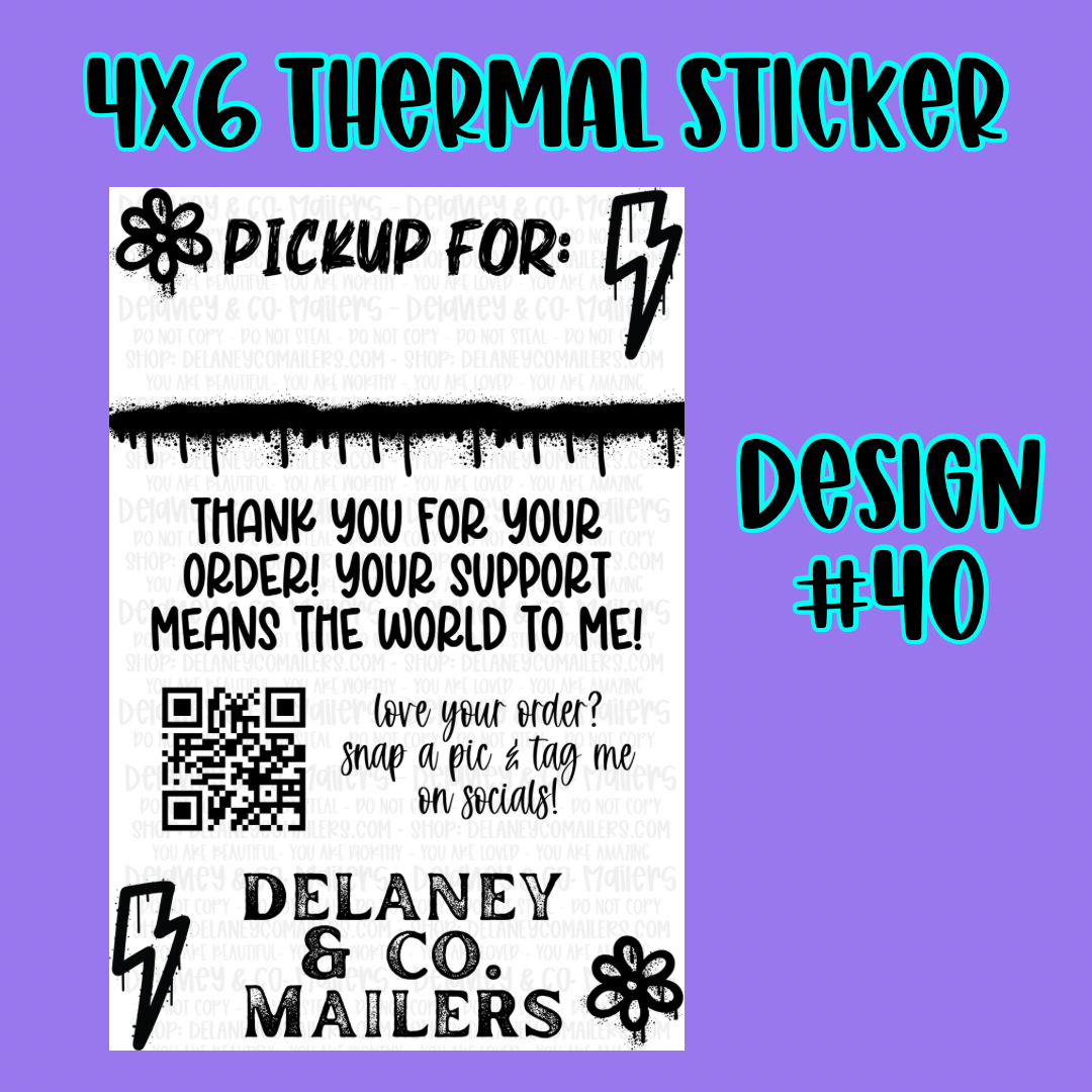 4x6 Thermal Pkg. Stickers [SemiCustom]