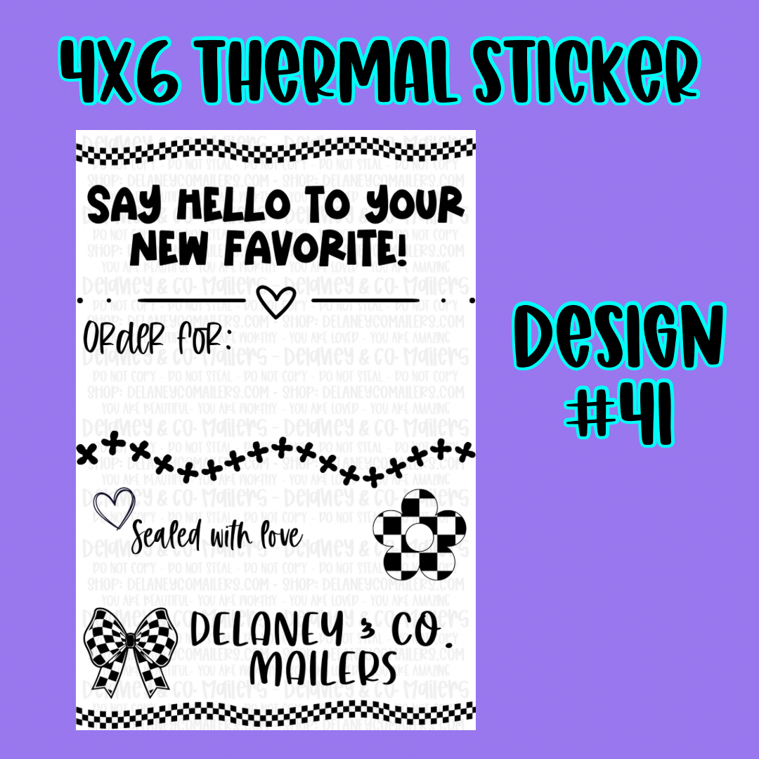 4x6 Thermal Pkg. Stickers [SemiCustom]