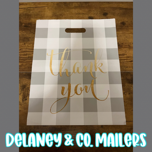 12x15 Thank You - Buffalo Plaid Merch. Bag [10]