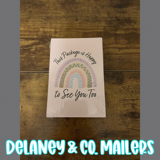 4x6 Thank You Cards - This Package Is Happy To See You Too [50]