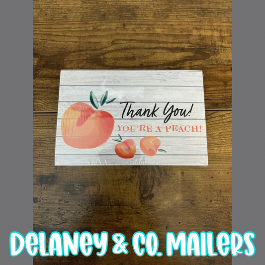 4x6 Thank You Cards - Thank You! You’re A Peach! [50]