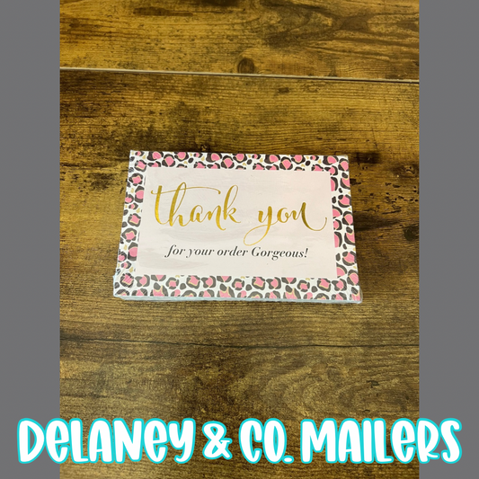 4x6 Thank You Cards - Thank You For Your Order Gorgeous! [50]