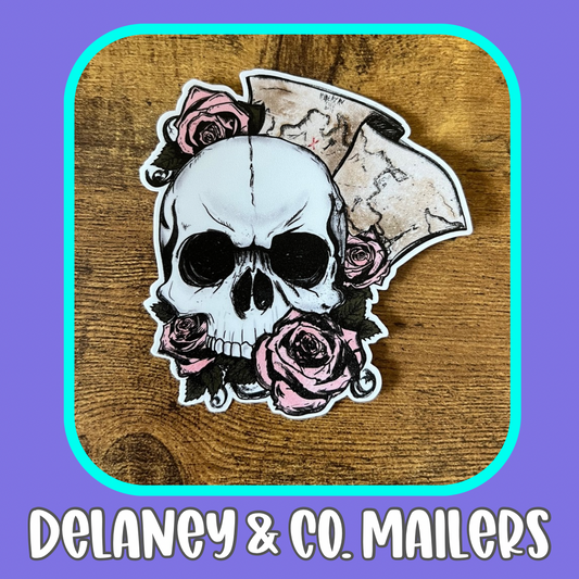 Skull + Map [Vinyl Sticker]