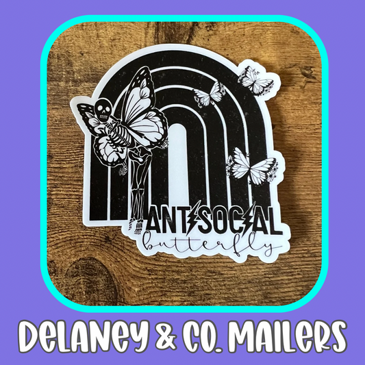 Antisocial Butterfly [Vinyl Sticker]