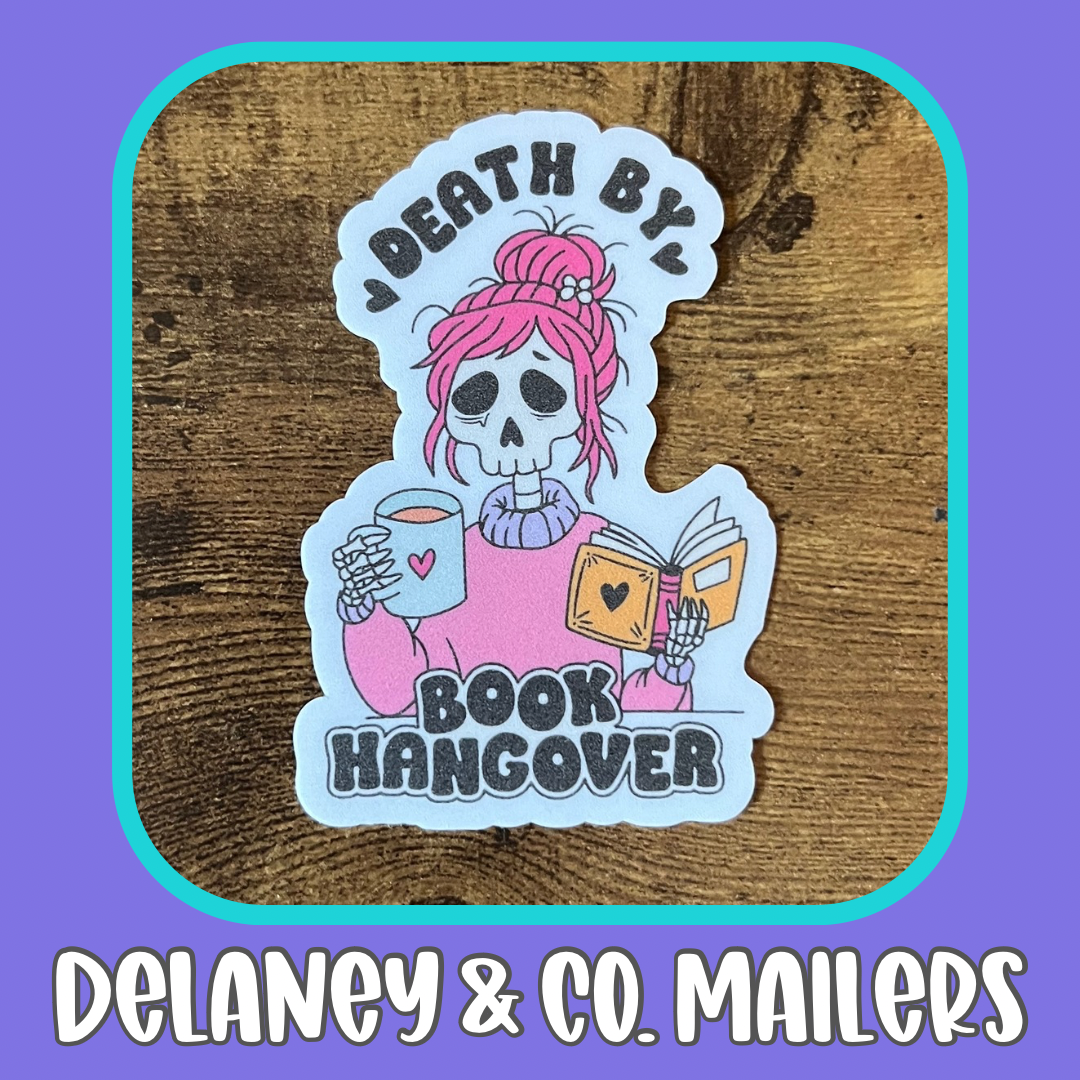 Death By Book Hangover [Vinyl Sticker]