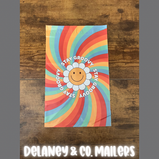 7.5x10.5 Stay Groovy Polymailer [10]