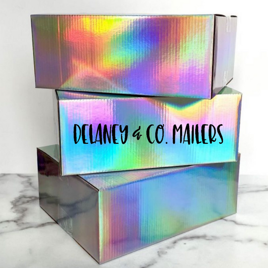 10x8x4 Holographic Shipping Box