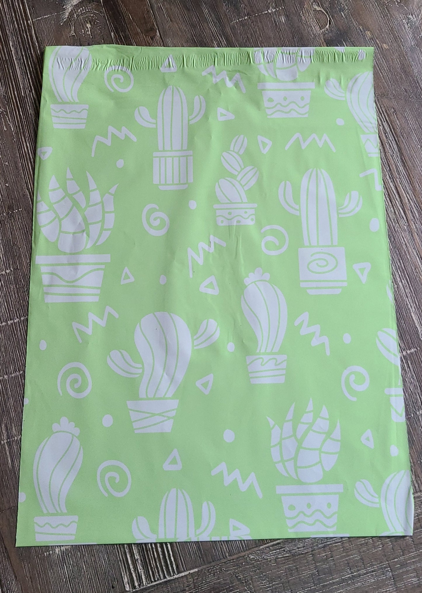 18x18 Green Cactus Polymailer