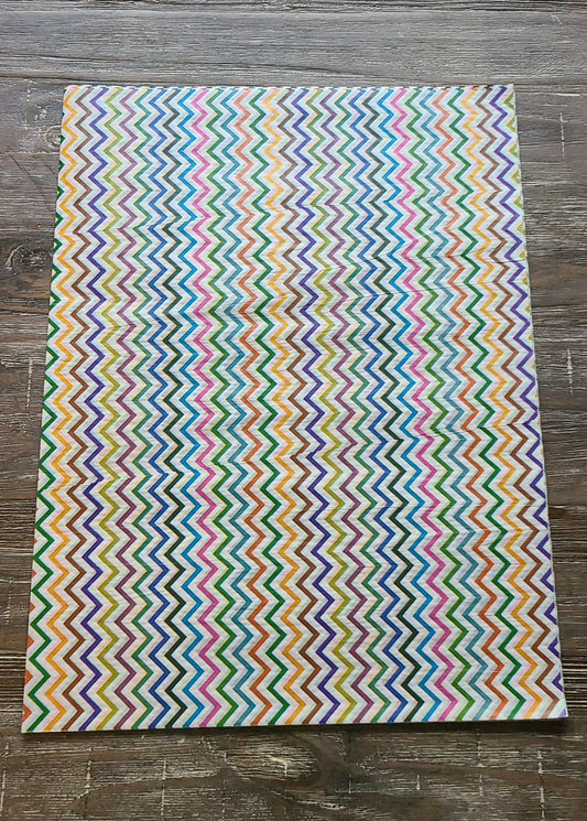 Tissue Paper - Rainbow Chevron [12]