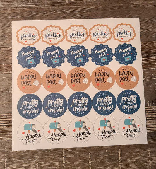 Happy Post Stickers [25]