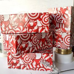 10x6x4 Candy Cane Shipping Box