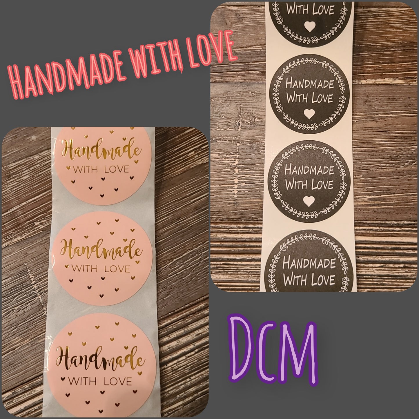 Handmade With Love Stickers