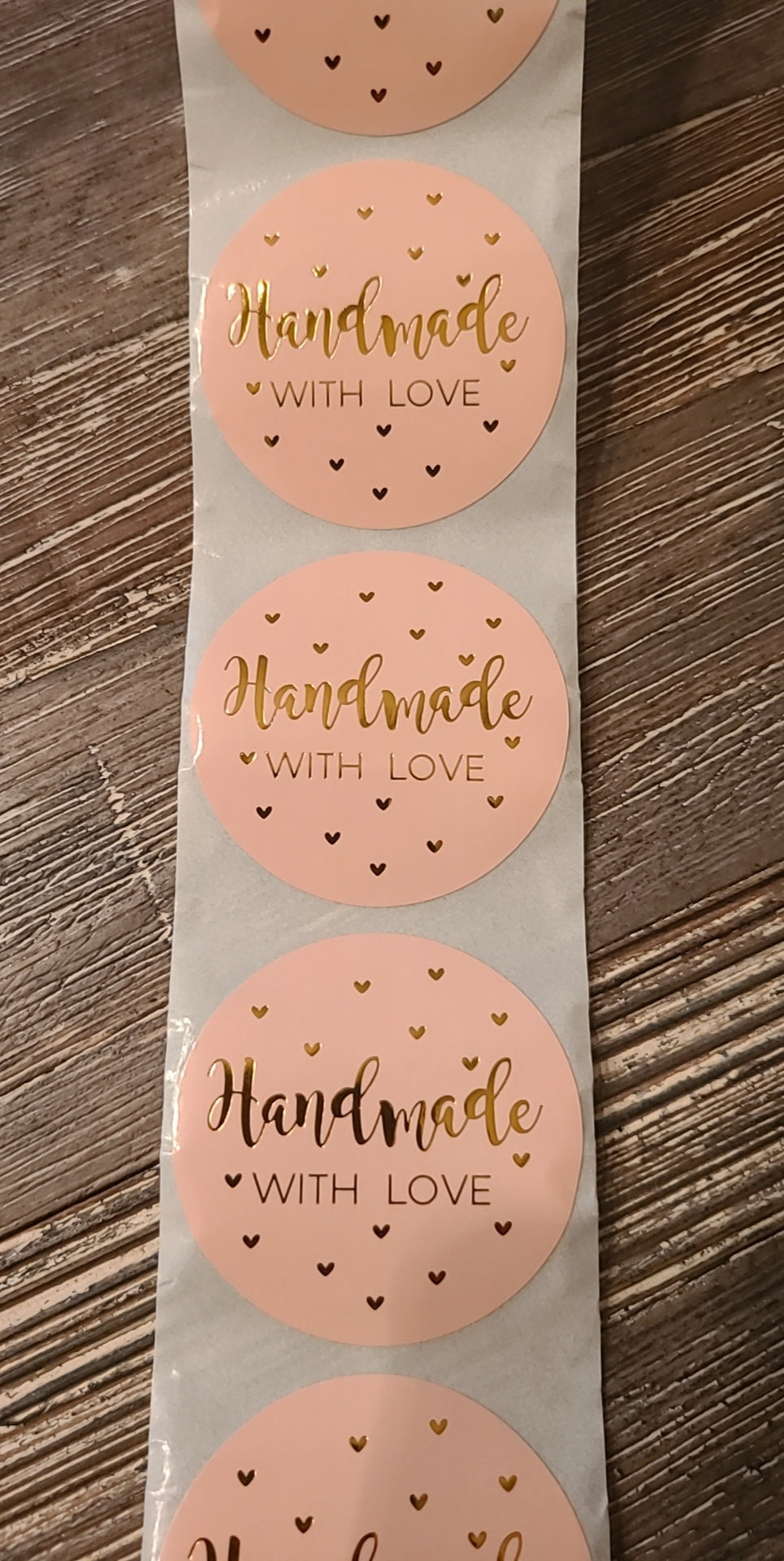 Handmade With Love Stickers