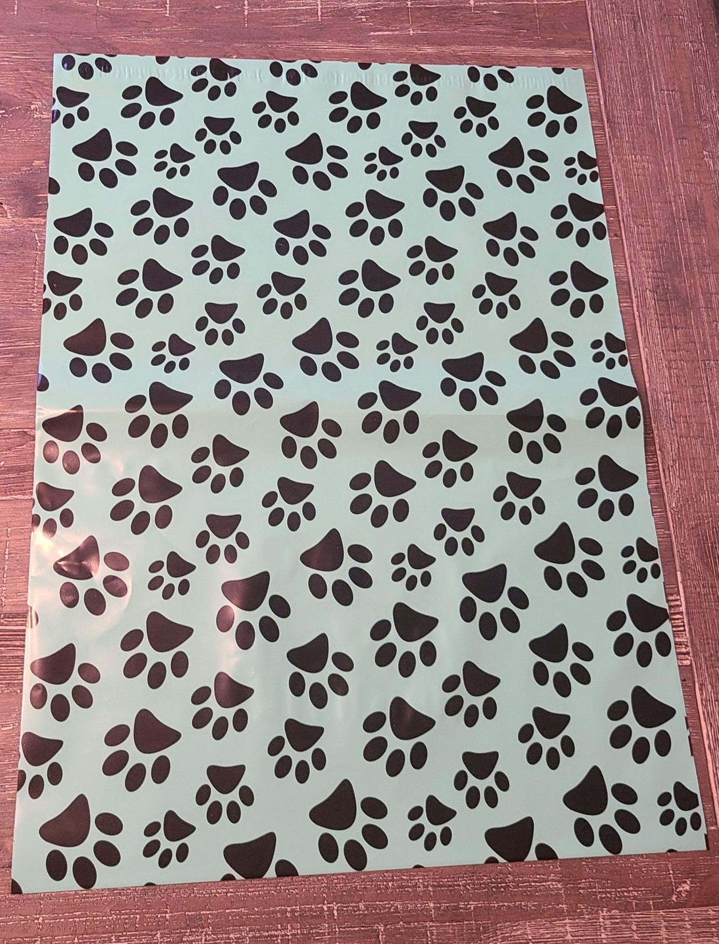 14.5x19 Paw Print Polymailer