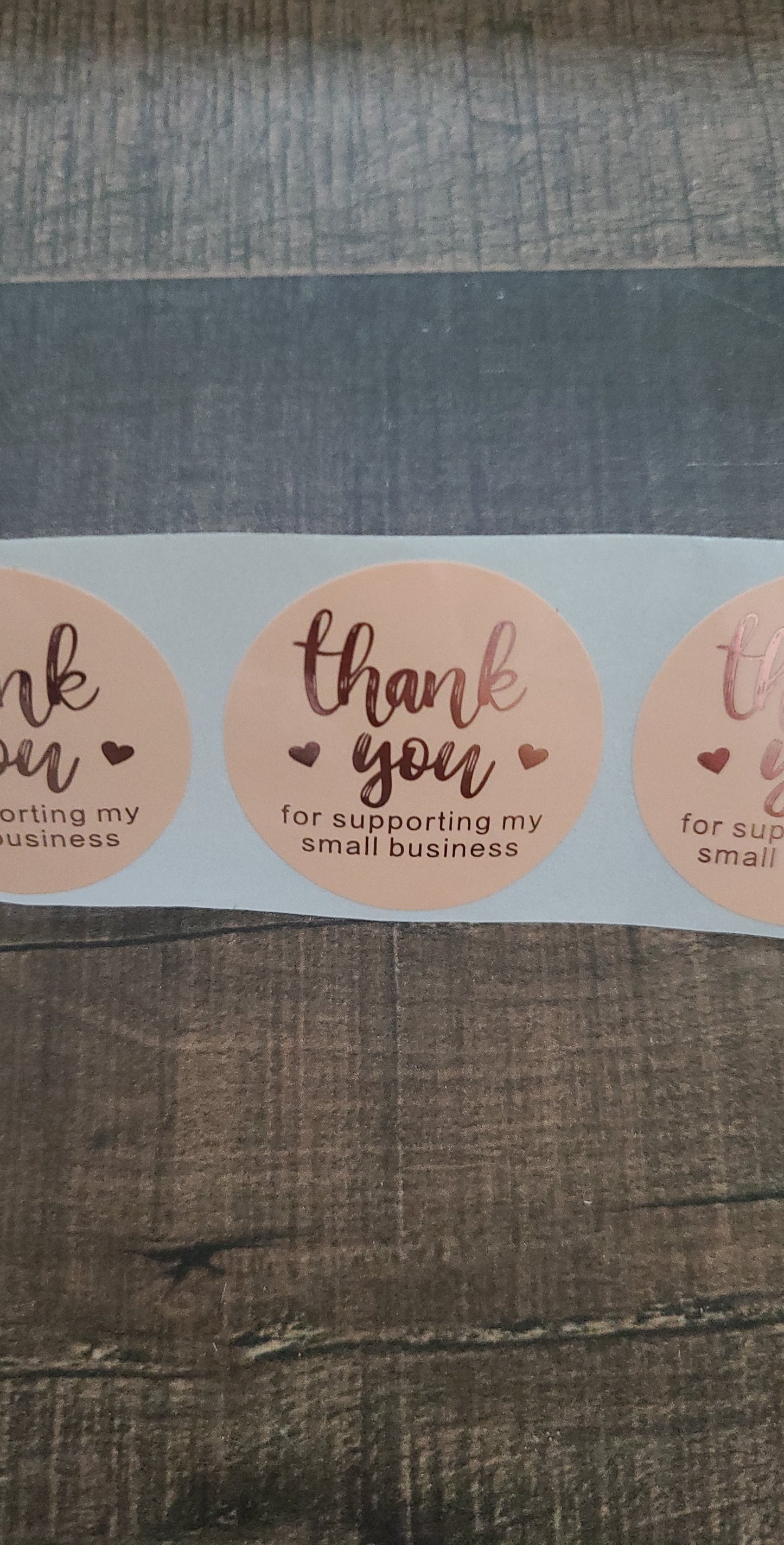 TY Rose Gold Mixed Business Stickers [50]