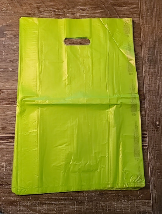 12x3x18 Lime Green Merch. Bag [10]