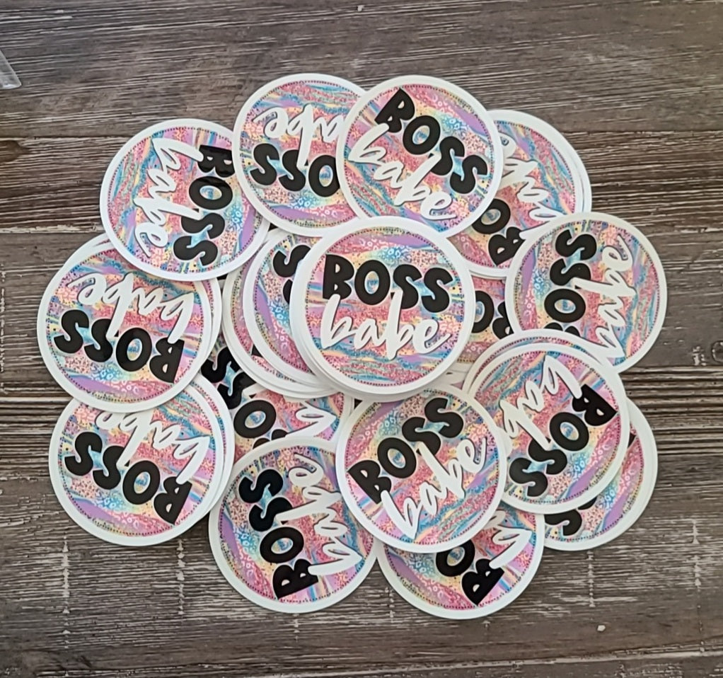 Boss Babe - Circle [Vinyl Sticker]