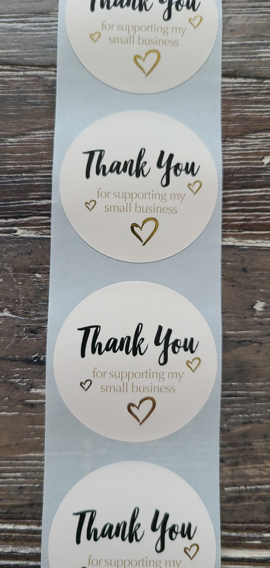 TY Pink/Gold Mixed Business Stickers [50]