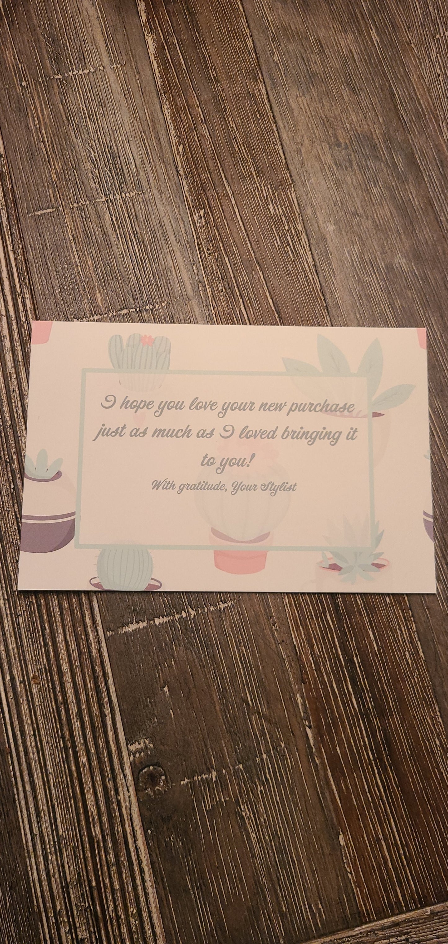 4x6 Thank You Cards - Succulents [25]