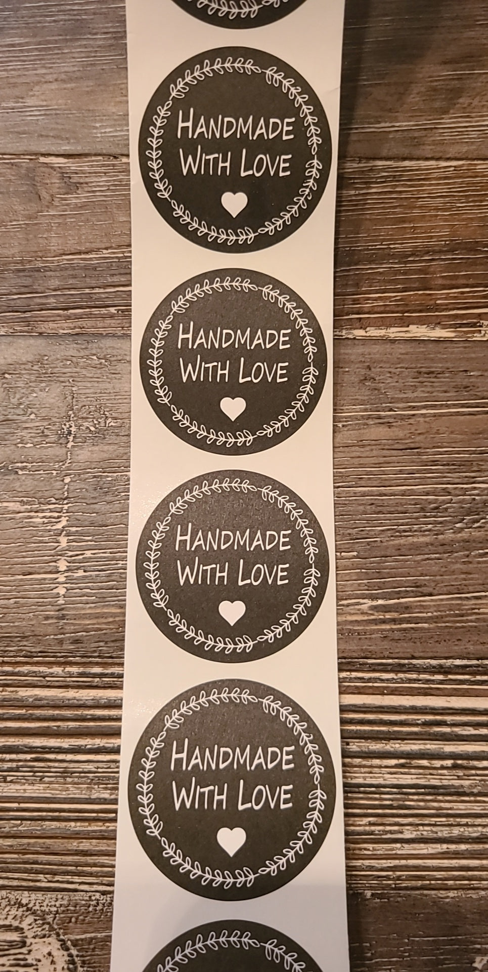 Handmade With Love Stickers