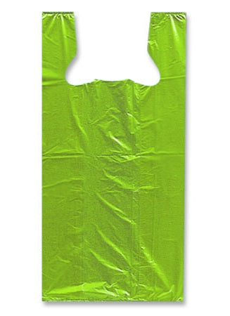 7x5x15 Lime Green T-Shirt Bag [10]