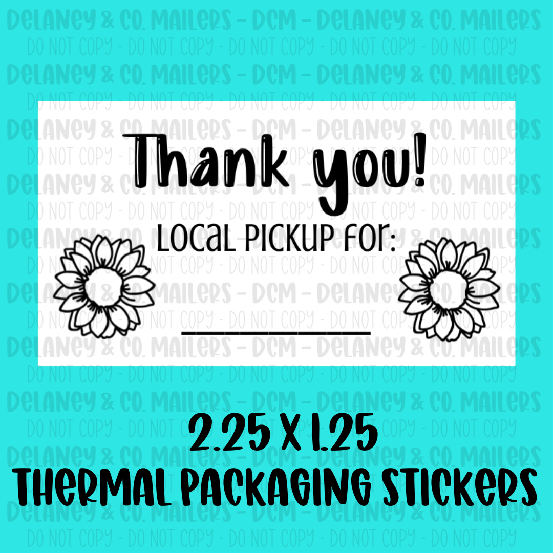 Pickup/Order For - 2.25x1.25 Thermal Pkg. Stickers