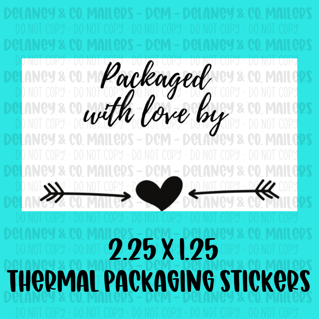 Assorted Themes - 2.25x1.25 Thermal Pkg. Stickers