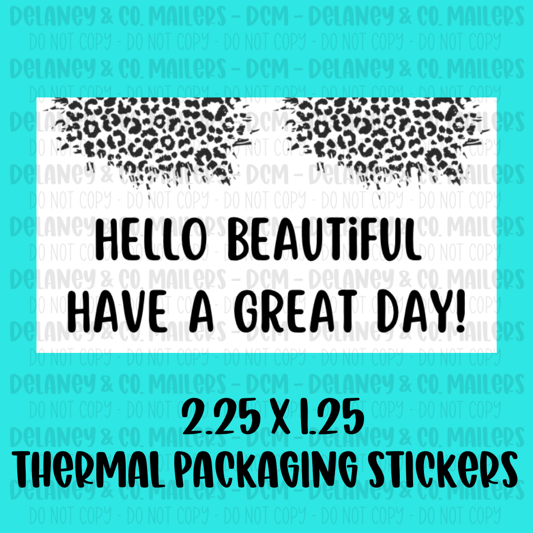 Assorted Themes - 2.25x1.25 Thermal Pkg. Stickers