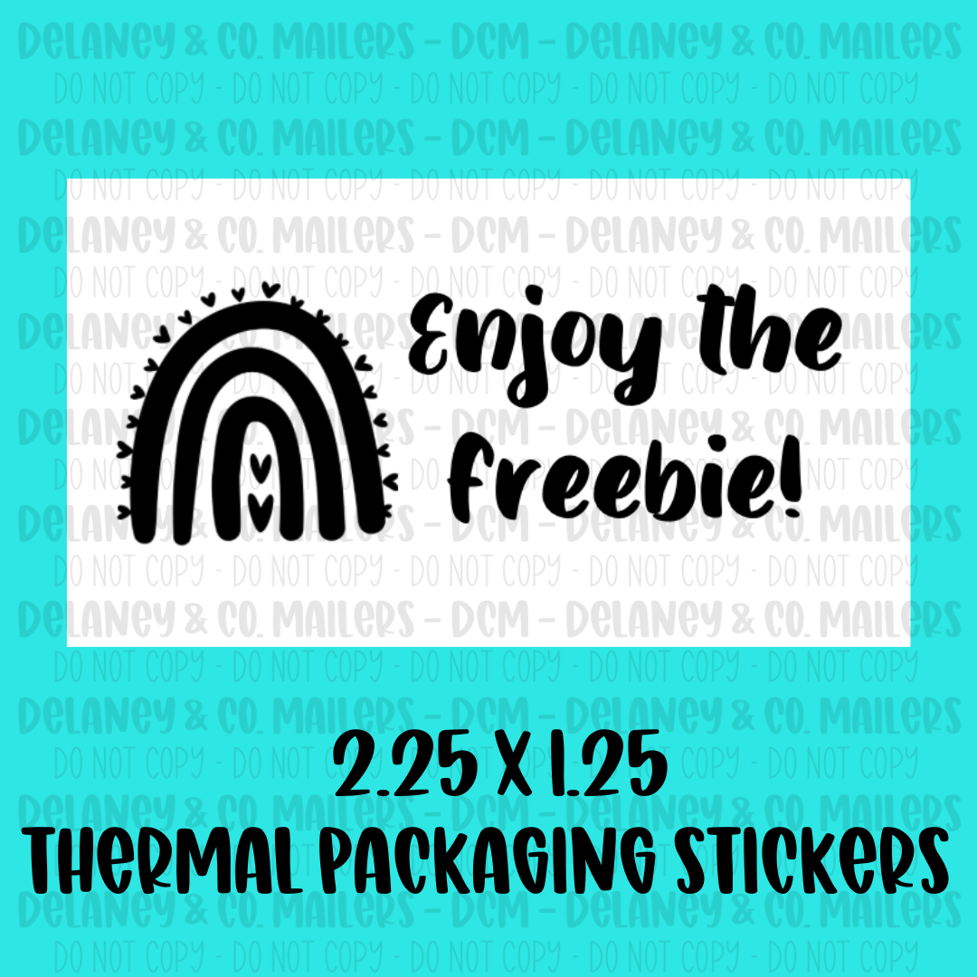 Assorted Themes - 2.25x1.25 Thermal Pkg. Stickers