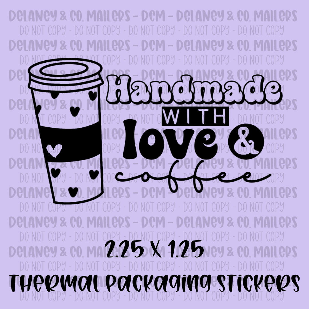 Assorted Themes - 2.25x1.25 Thermal Pkg. Stickers