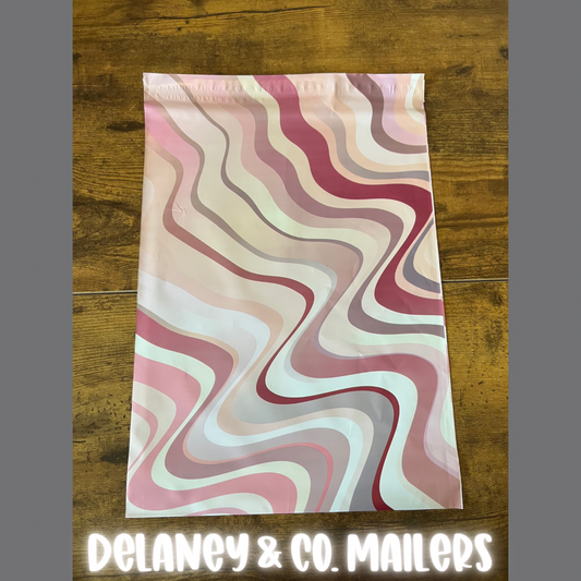 14x17 Pink Abstract Polymailer [5]