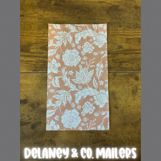 6x9 Terracotta Floral Polymailer [10]