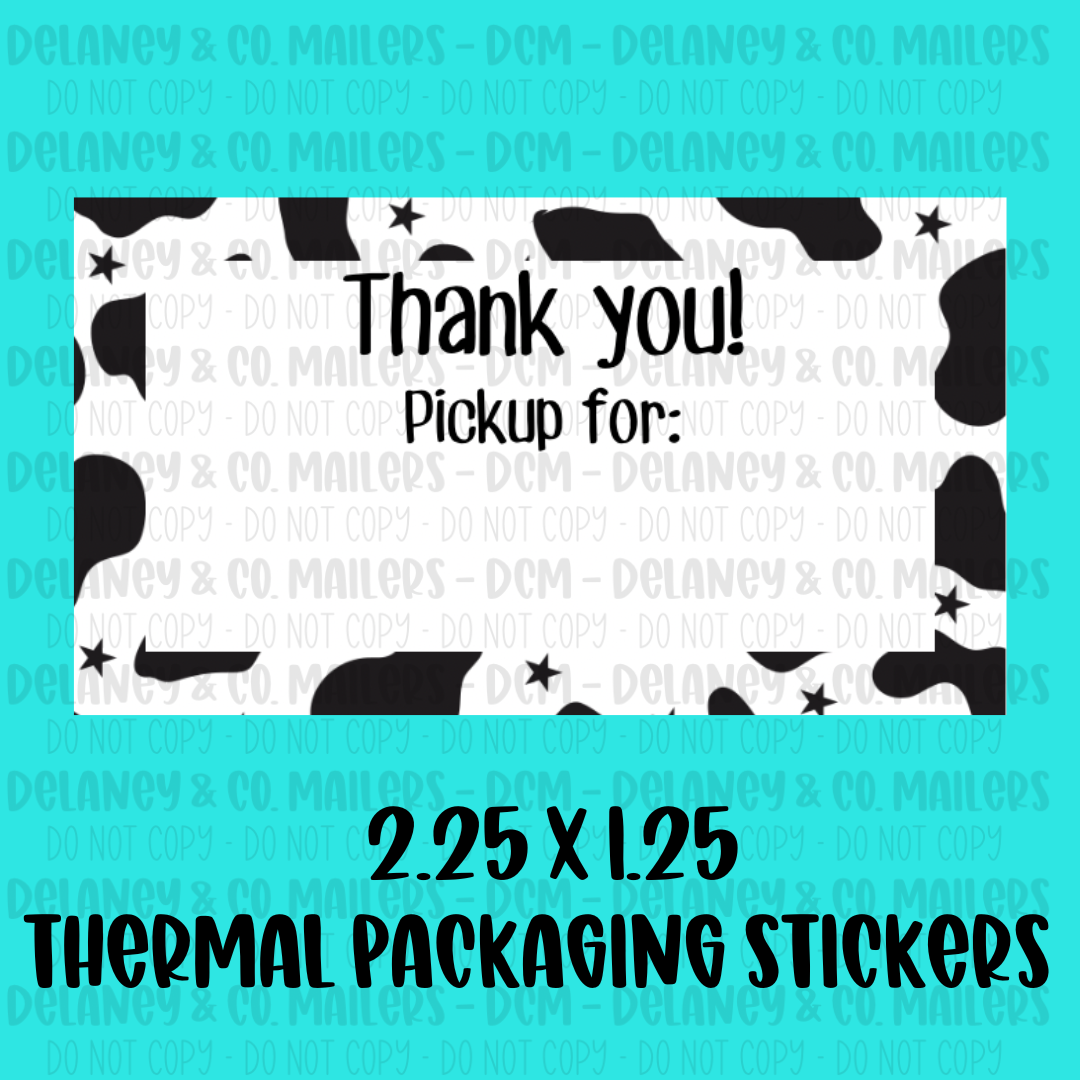 Pickup/Order For - 2.25x1.25 Thermal Pkg. Stickers