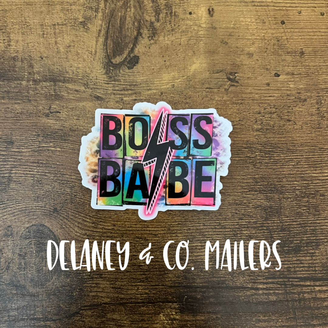 Boss Babe - Lightning Bolt [Vinyl Sticker]