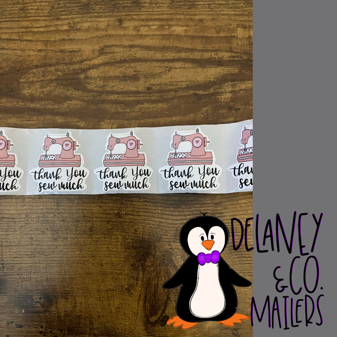 Thank You Sew Much Stickers [50]