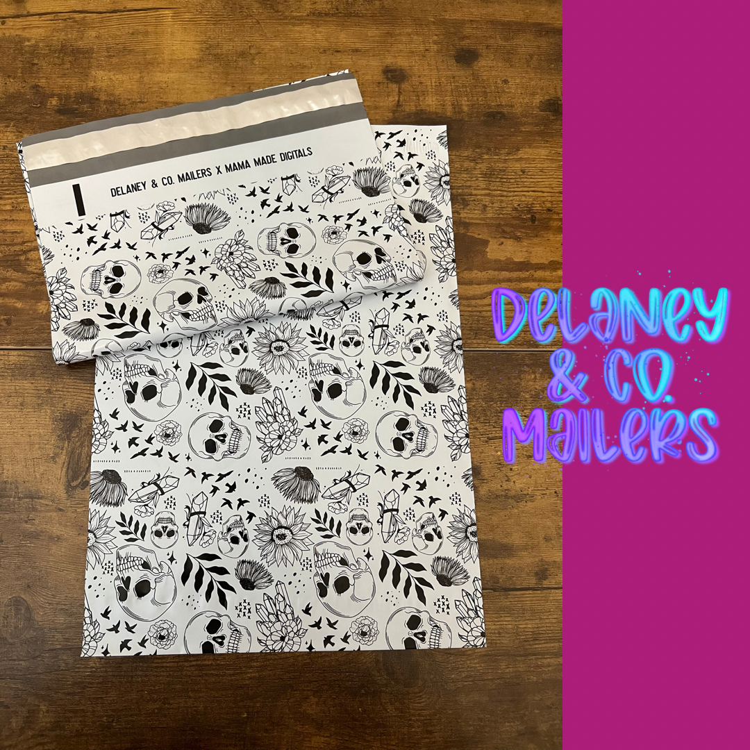 10x13 Deadly Floral Polymailer - DCM Exclusive